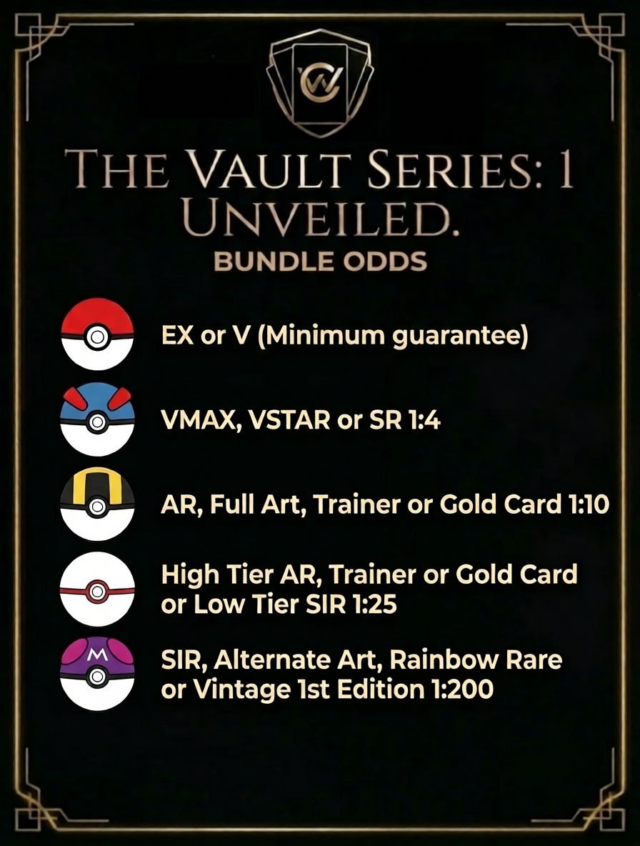 Vault Series 1 Pokémon Card Bundle